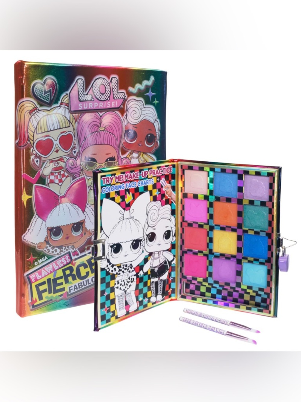 L.O.L. Surprise! Kids Rainbow Makeup Palette - Multicolor Shadows